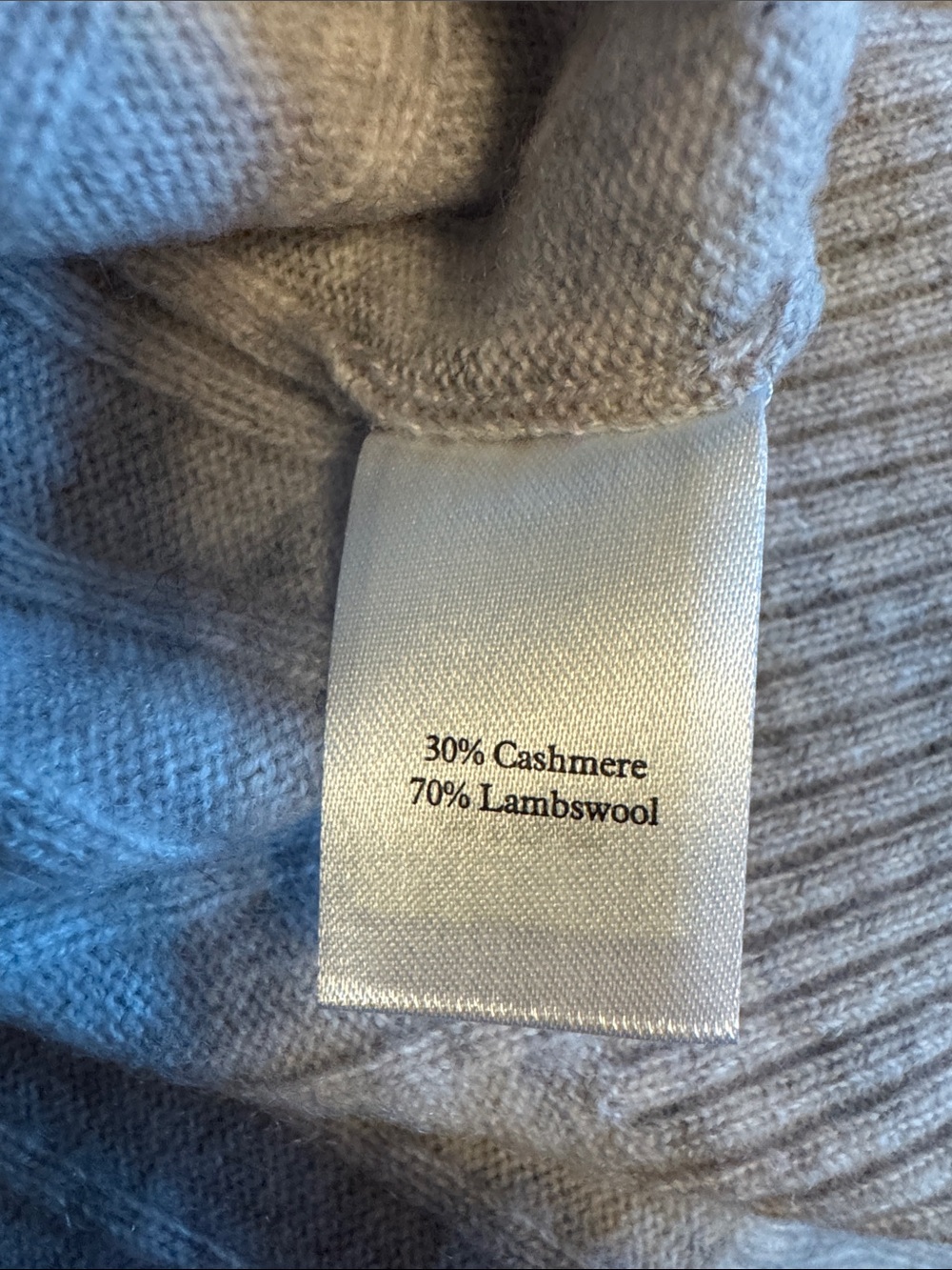 Pure Collection Long Ribbed Button-Front Cardigan - Cream - Picture 3 of 3
